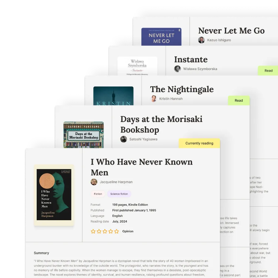 Book card, file box and review — Figma file preview